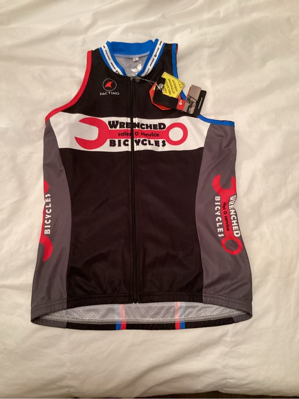 Wrenched Bicycles Sleeveless Cycling Tank Top large nwt